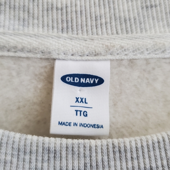 Love one another x Old Navy cropped sweatshirt XXL size, oversized - Picture 6 of 9